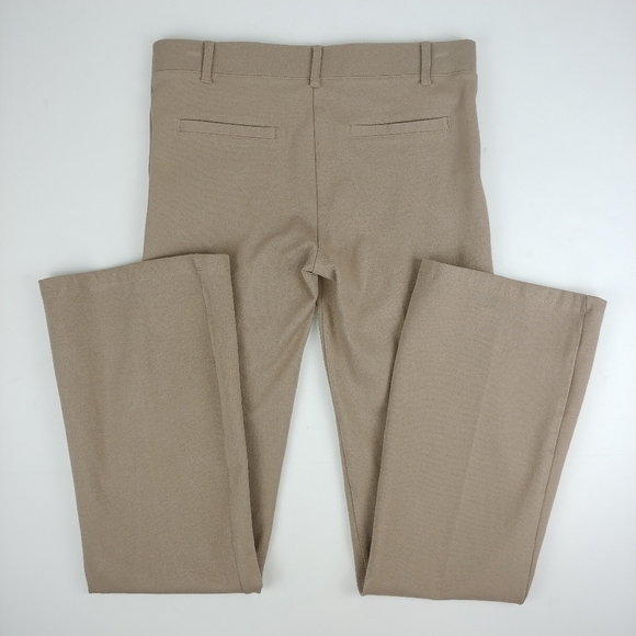 SOLD-Betabrand Pull On Straight Leg Tan Pants S - Picture 3 of 5